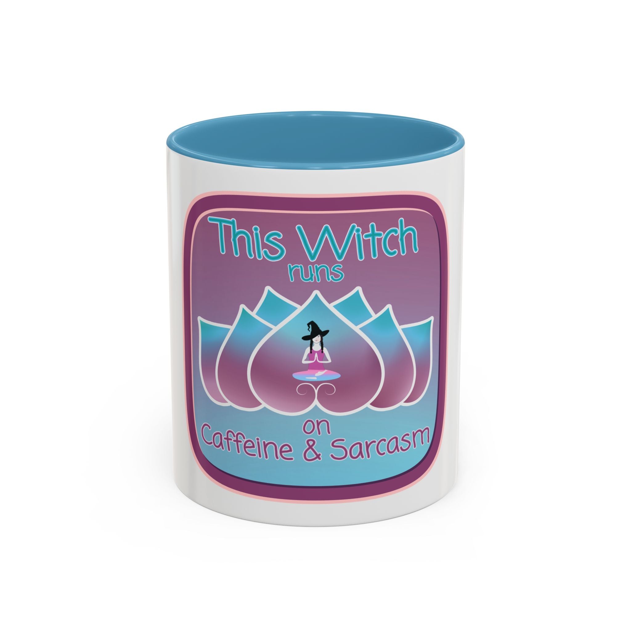 Sarcastic Witch Coffee Mug - Runs on Caffeine & Sarcasm - Perfect for Witches and Humor Lovers