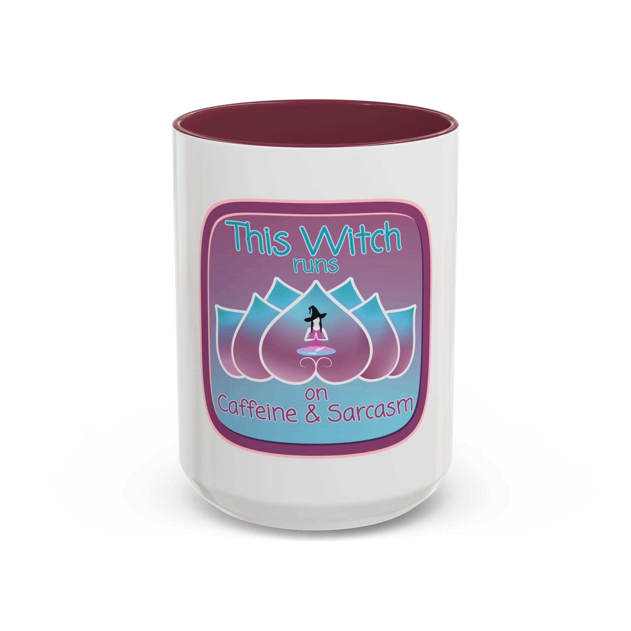Witchy Caffeine & Sarcasm Mug - Two-Tone Coffee Cup