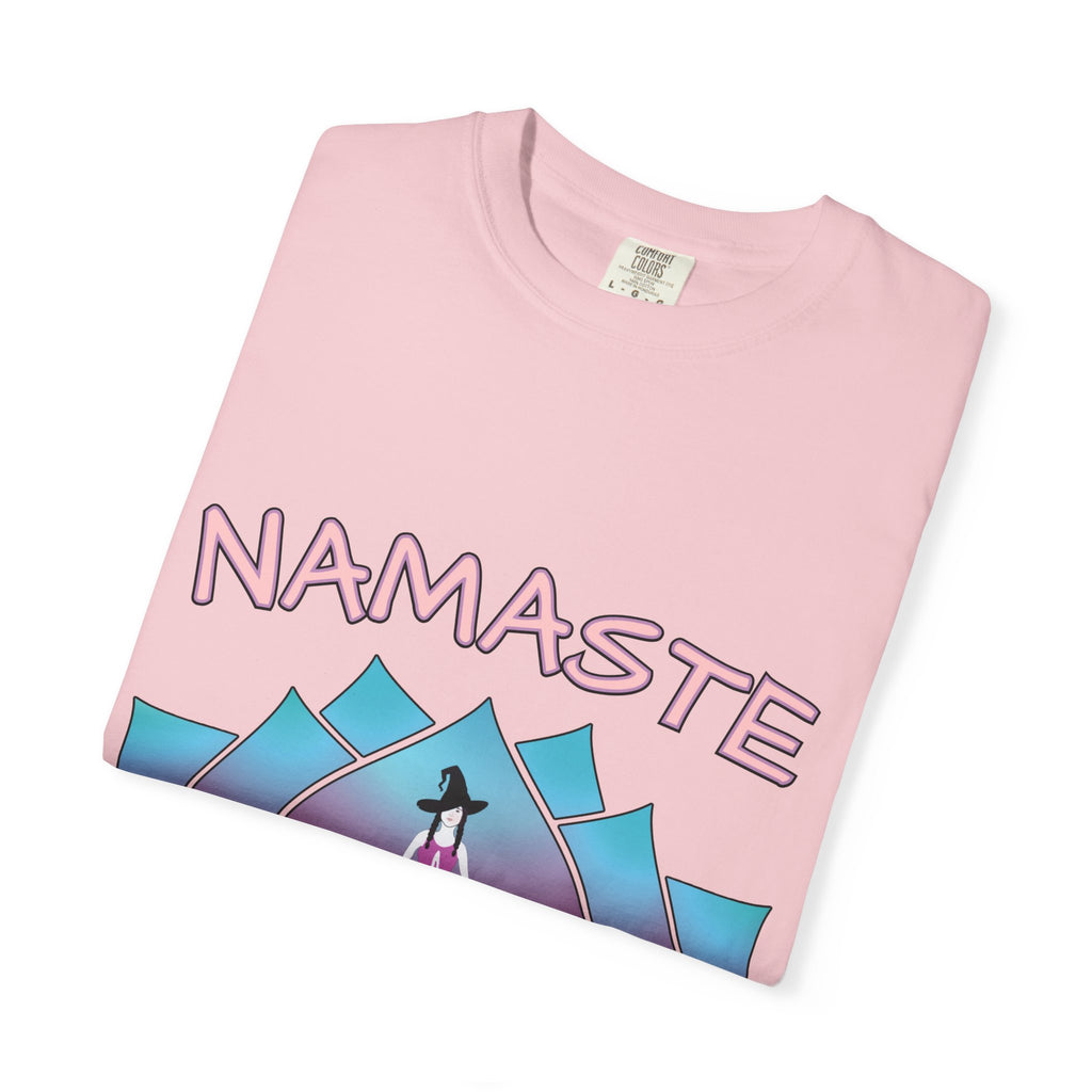 “Namaste, Witchlings” Unisex Tee – cozy, magick-infused softness for your yoga flow, ritual practice, or everyday witchy wanderings.