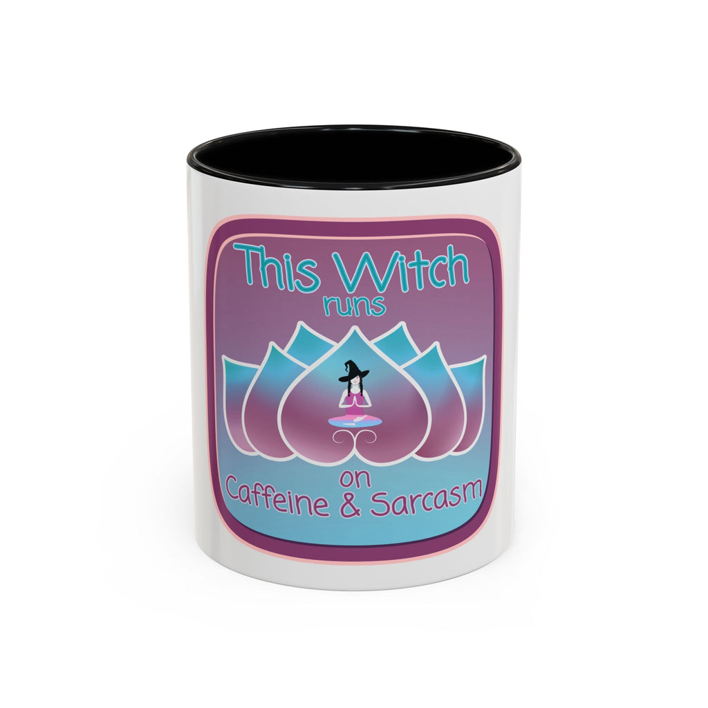 Sarcastic Witch Coffee Mug - Runs on Caffeine & Sarcasm - Perfect for Witches and Humor Lovers