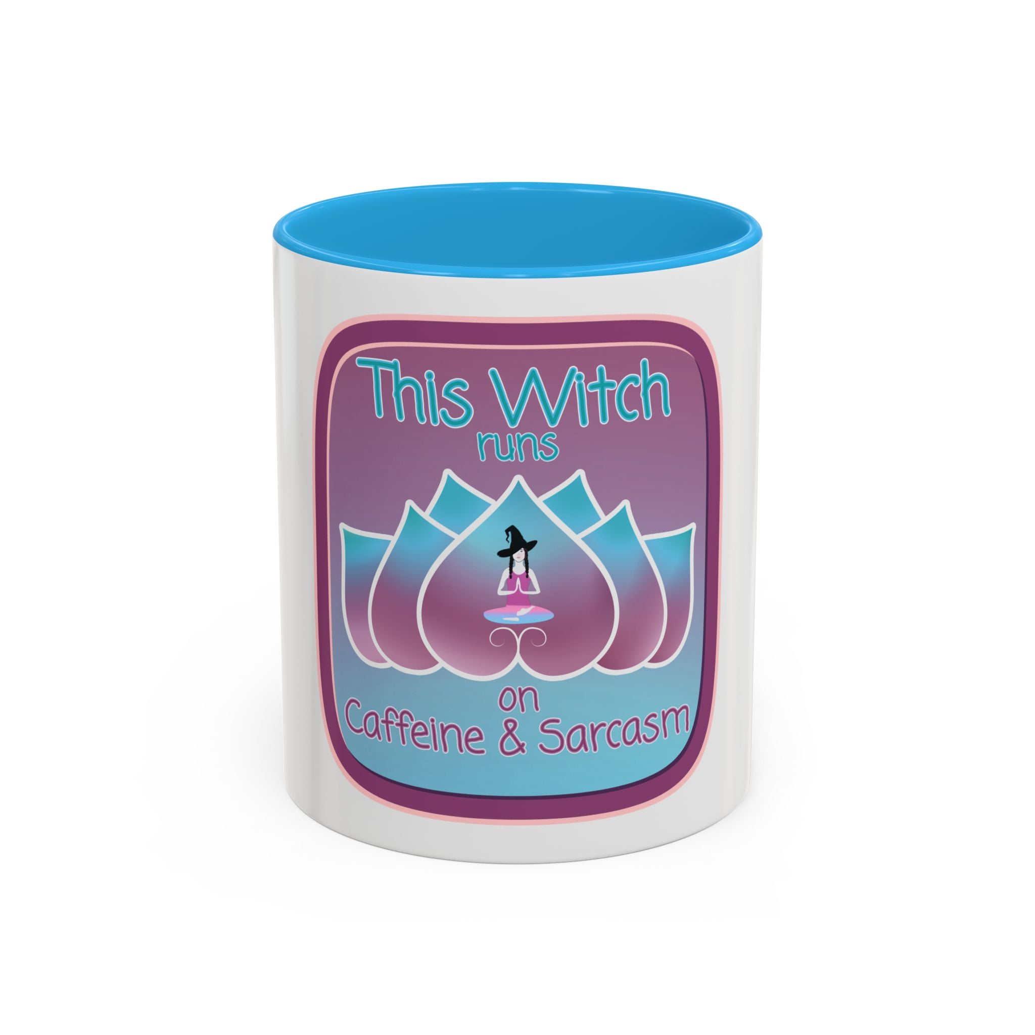 Witchy Caffeine & Sarcasm Mug - Two-Tone Coffee Cup