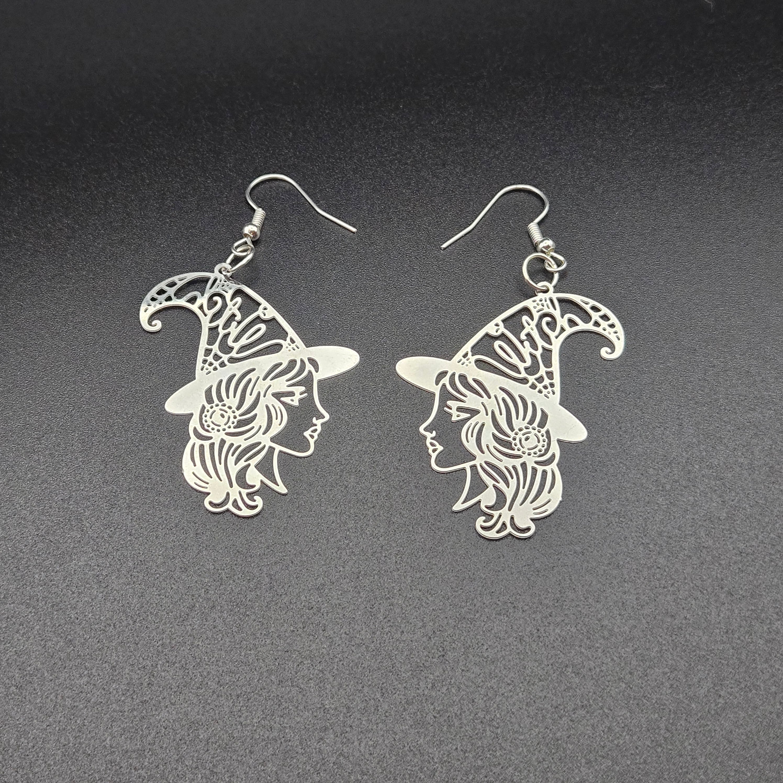 “Shadow Witch” Silhouette Earrings