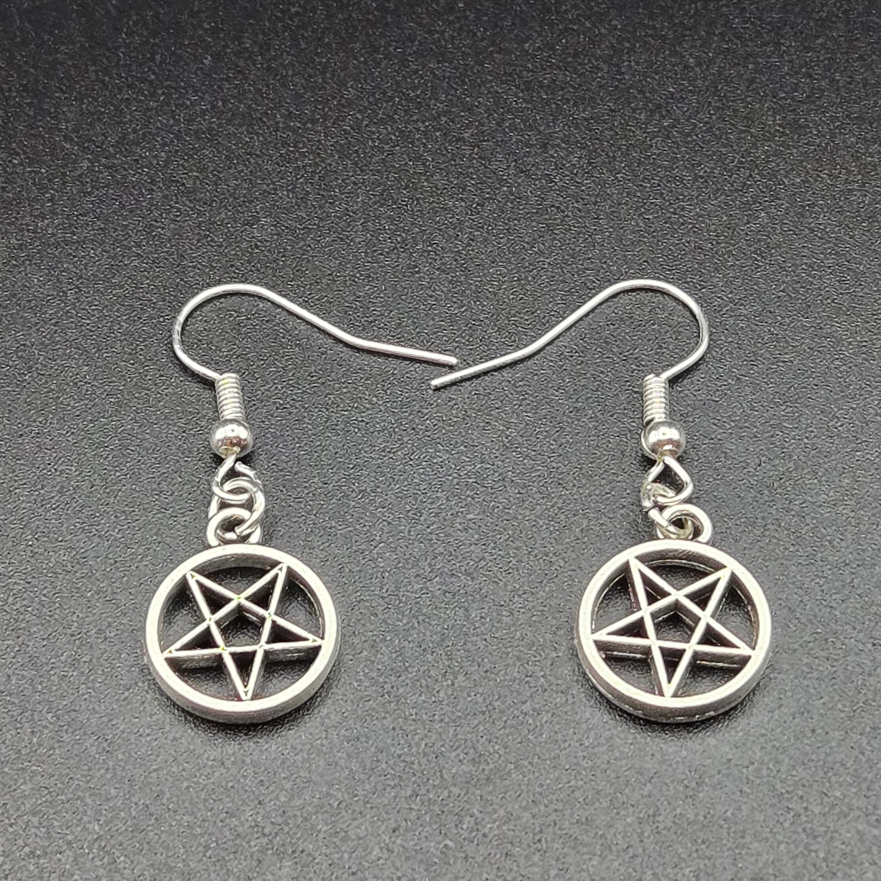 “Banishing Star” Inverted Pentacle Earrings