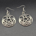“Celtic Circle of Protection” Pentacle Earrings