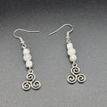 “Moonlit Triskele” Earrings