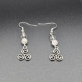 “Soft Spiral Calm” Triskelion Earrings