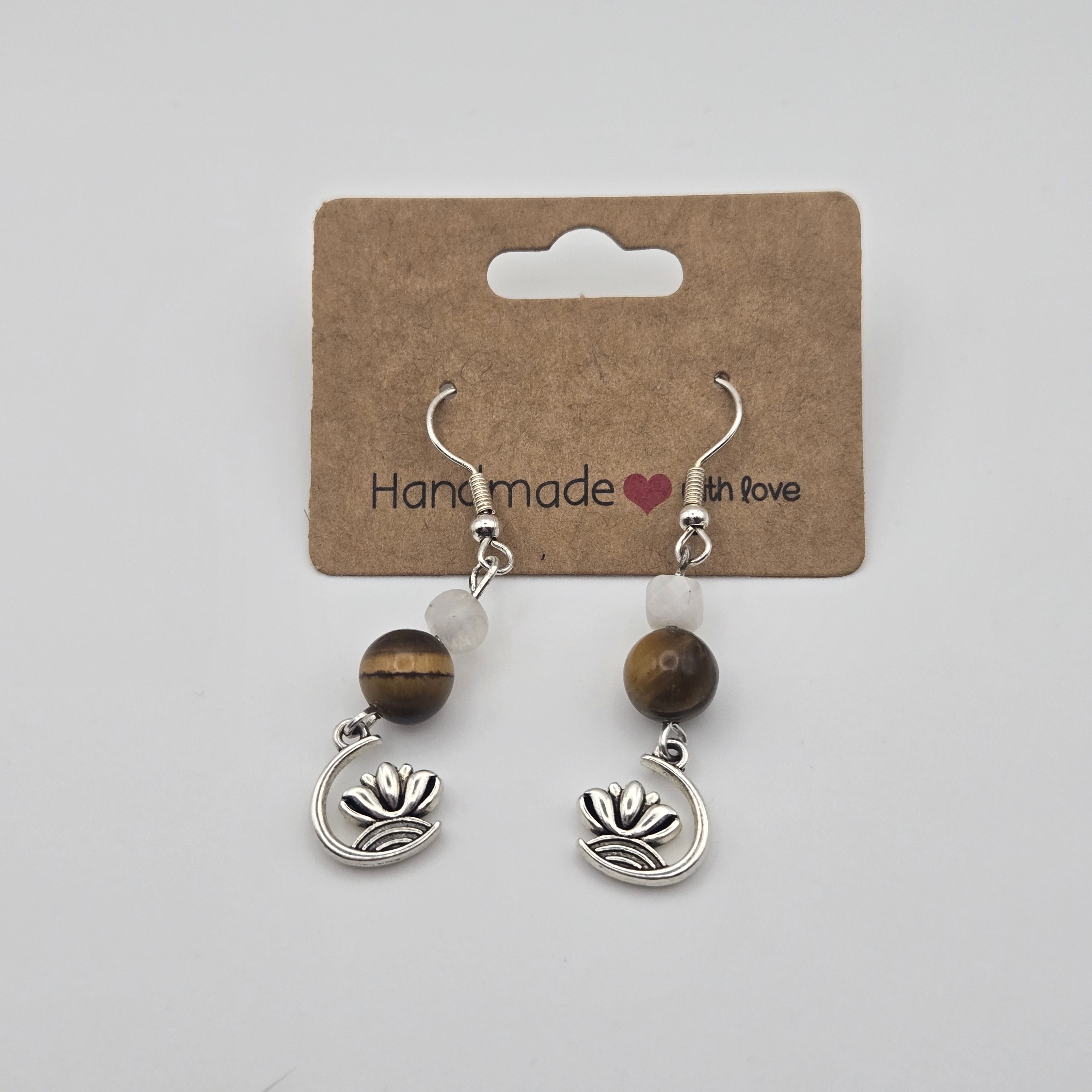 Heart & Courage Lotus Earrings