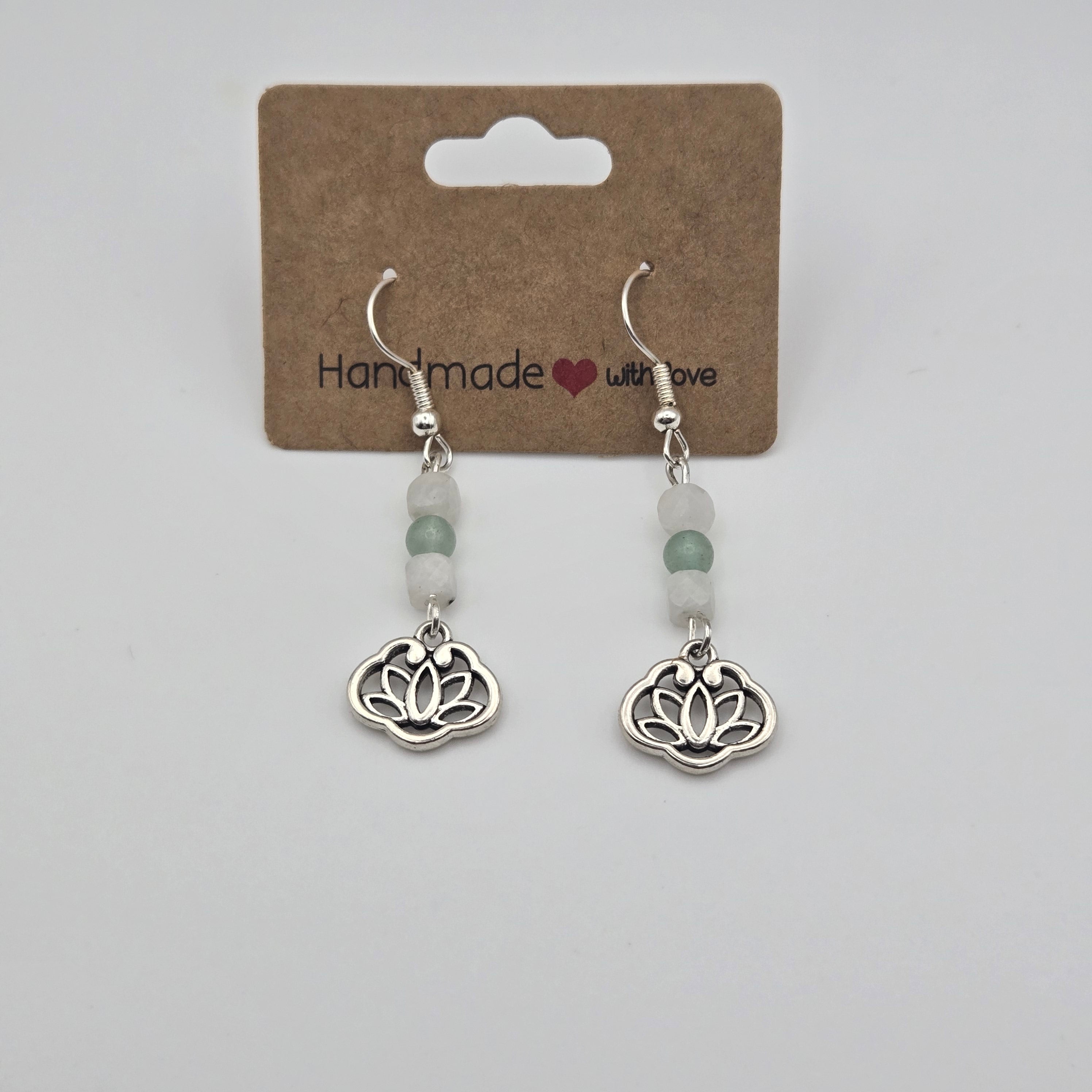 Heart in Balance Lotus Earrings
