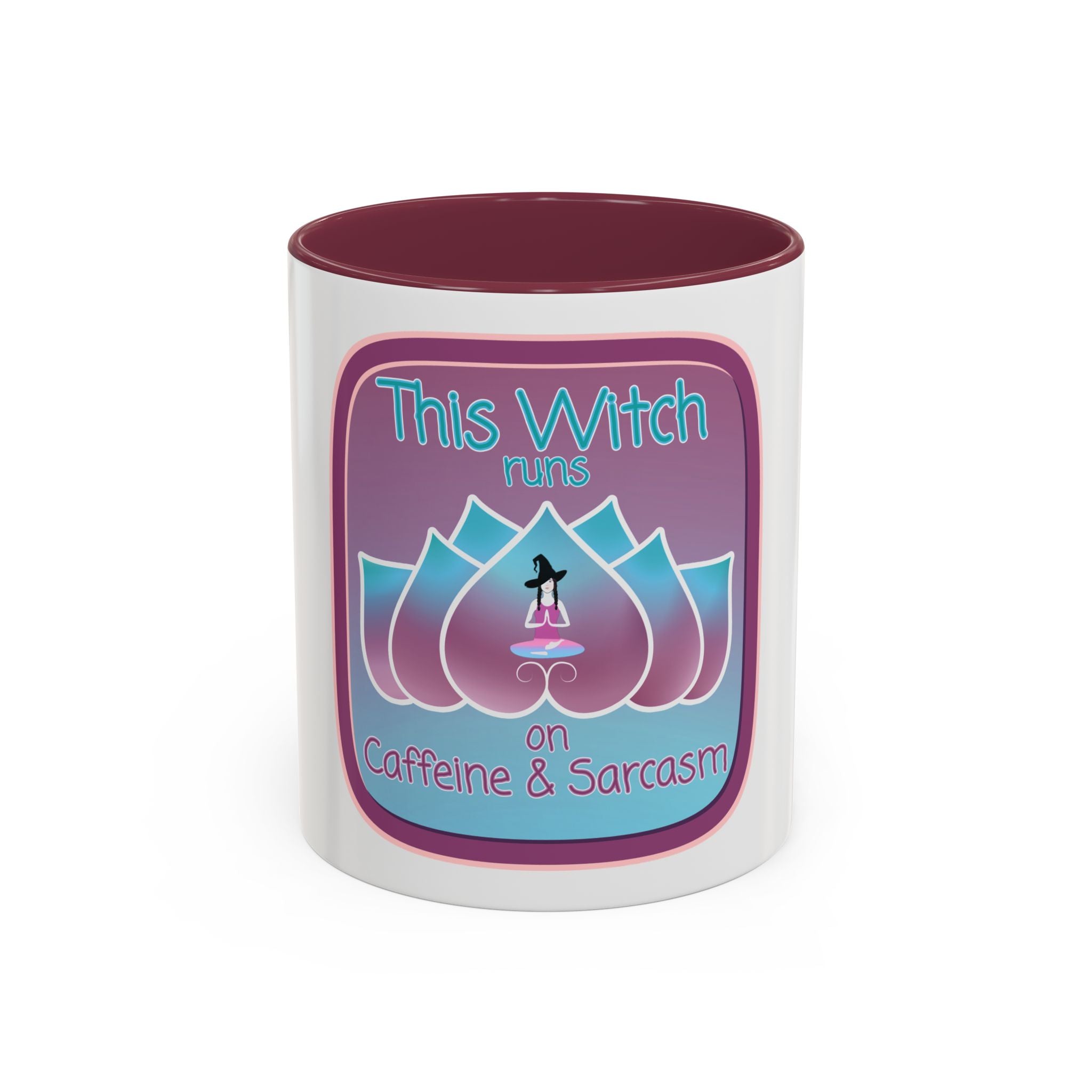 Witchy Caffeine & Sarcasm Mug - Two-Tone Coffee Cup