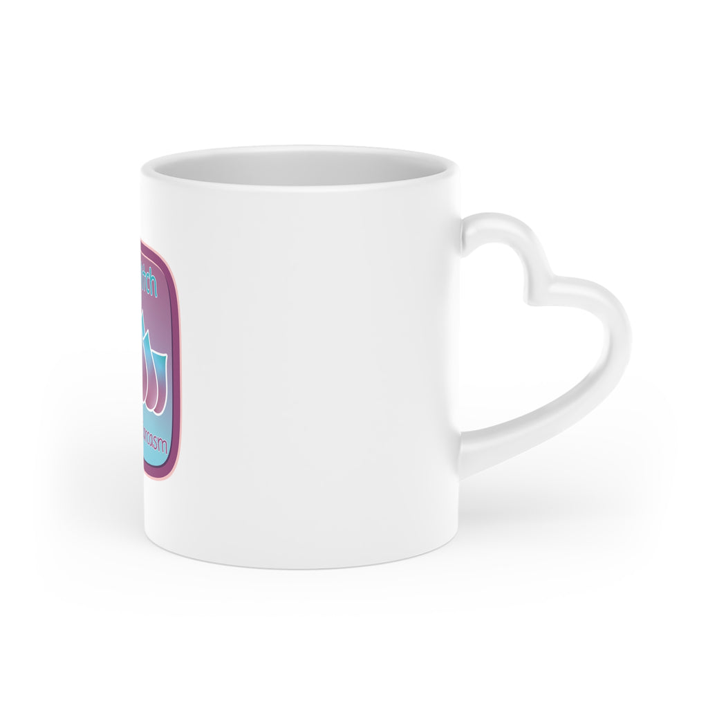 Witchy Heart-Shaped Mug – This Witch Runs on Caffeine & Sarcasm