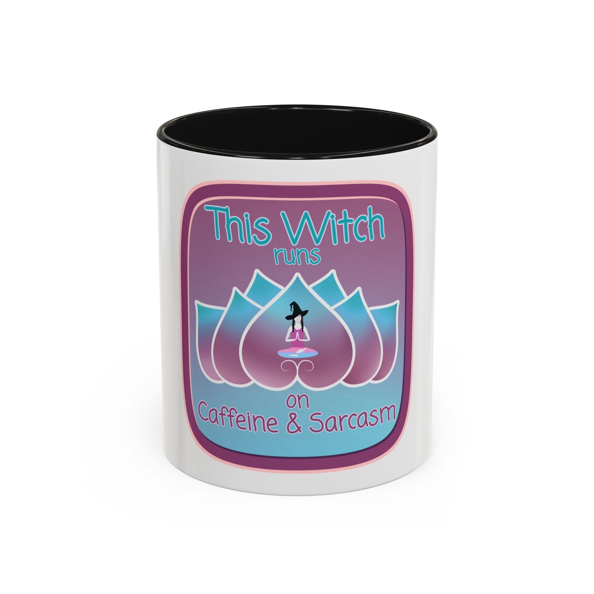 Witchy Caffeine & Sarcasm Mug - Two-Tone Coffee Cup